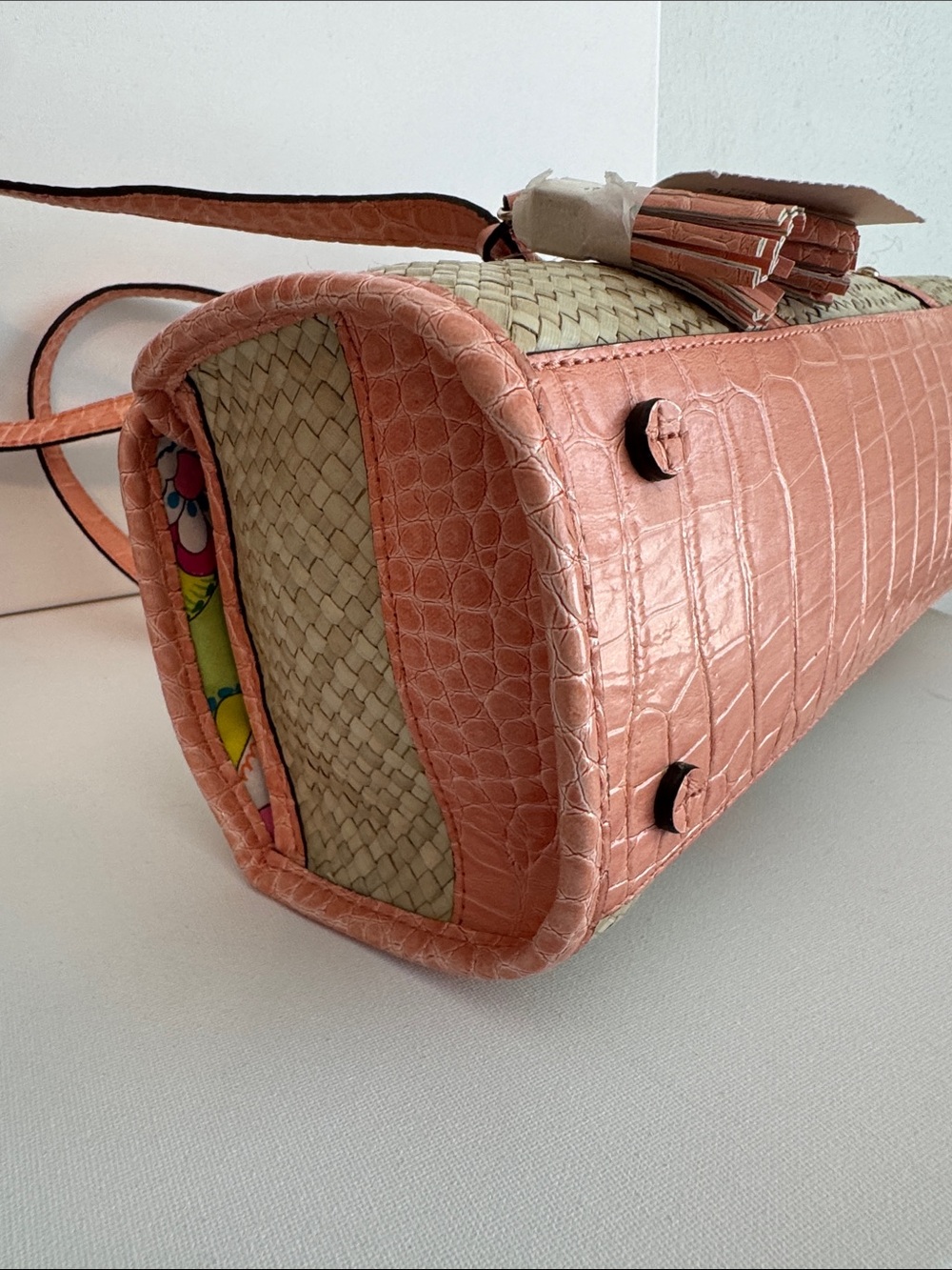 Vintage Liz Claiborne Great Expectations Y2K Barrel Shoulder Bag - Picture 6 of 7